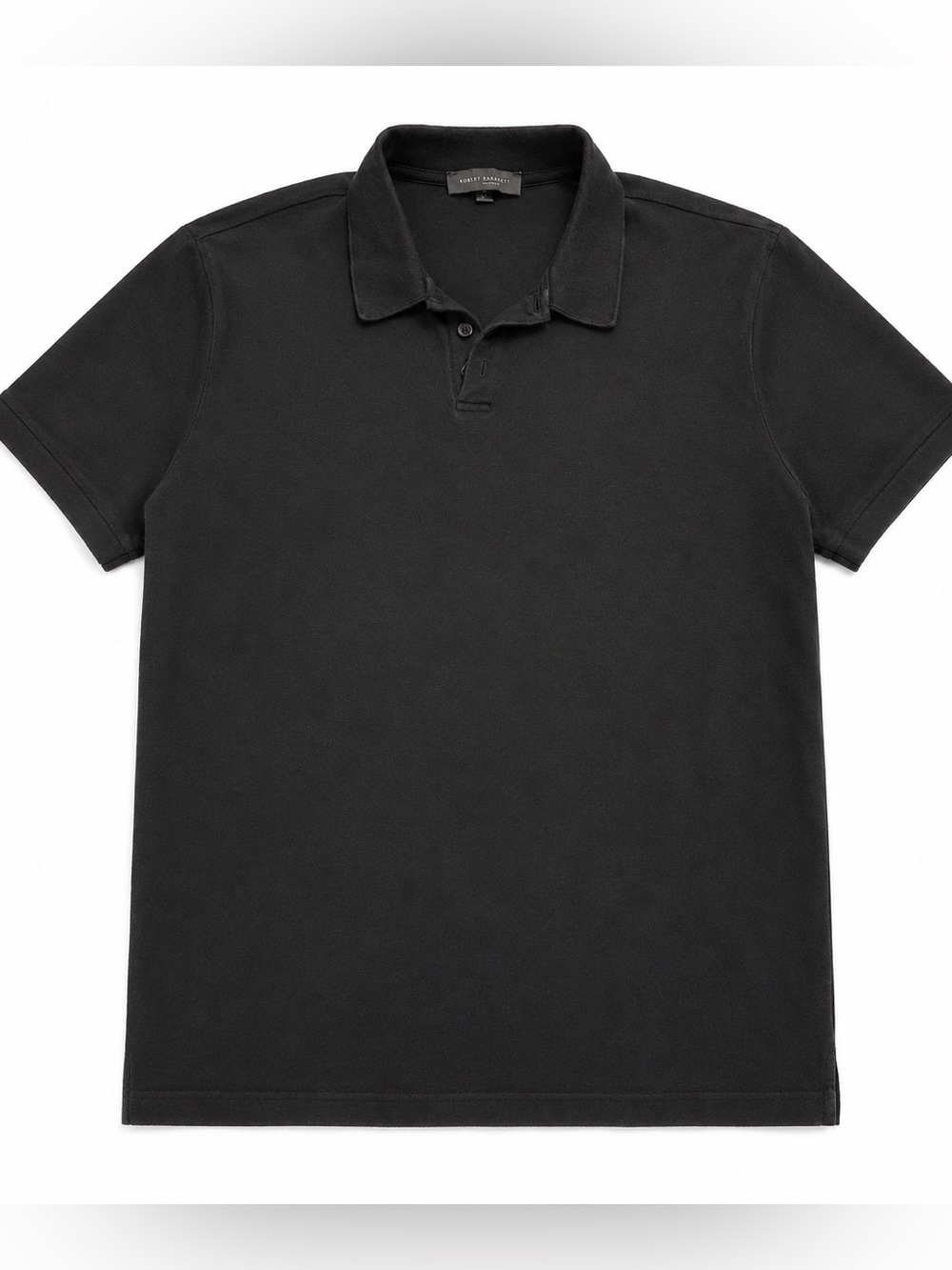 ROBERT BARAKETT LUXURY STRETCH POLO SHIRT MENS XLARGE BLACK PREMIUM  ESSENTIAL